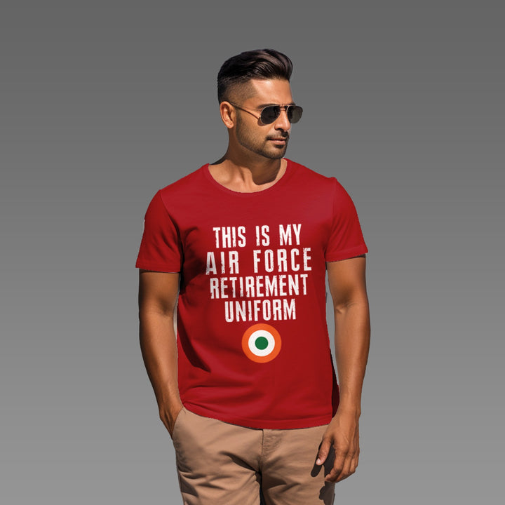 Men's This is my airforce retirement uniform tee