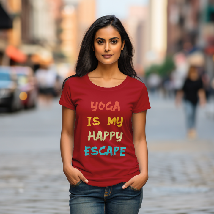 Women's Yoga is my happy escape tee