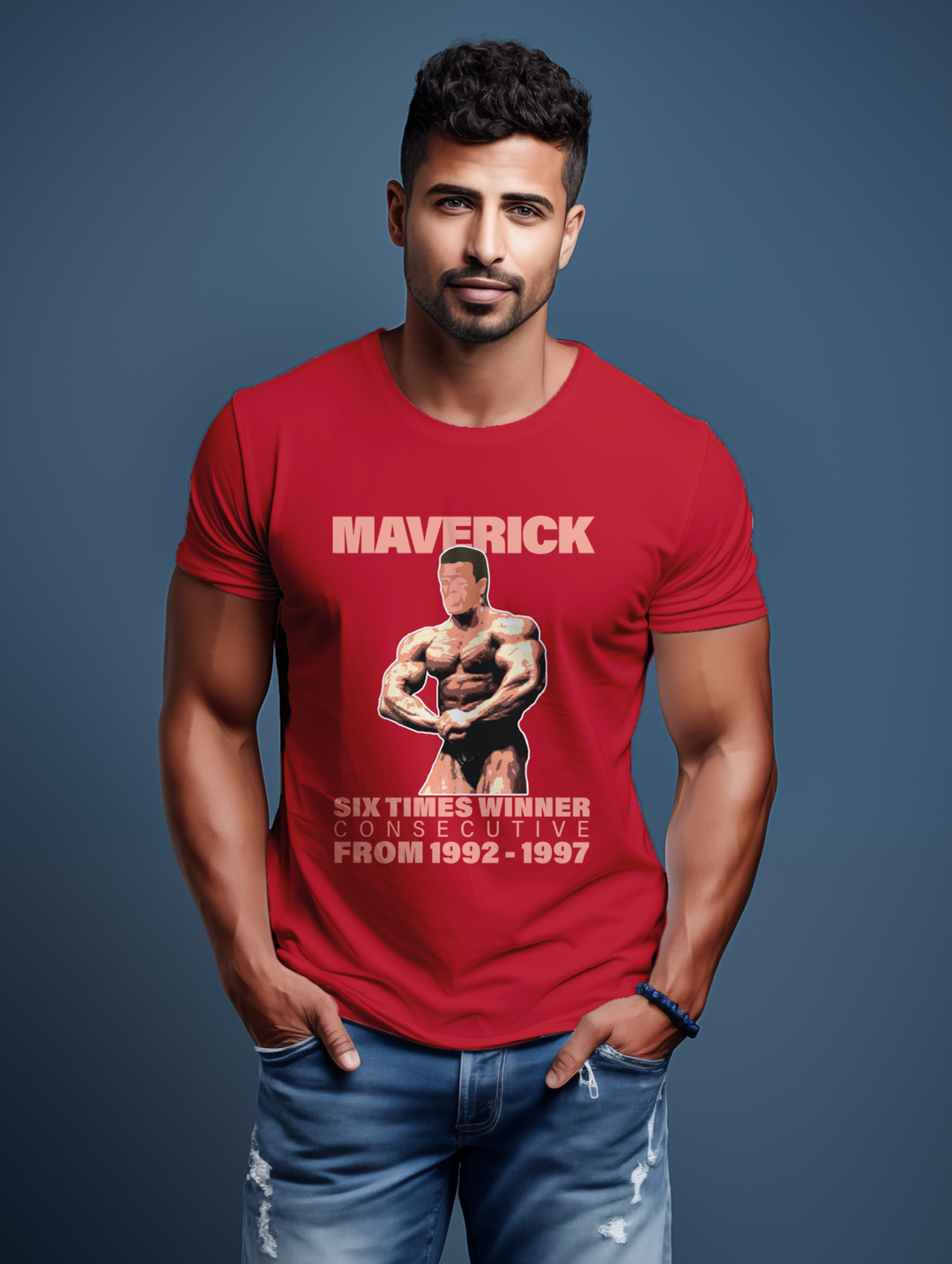 Mens Maverick Six Times Winner tee