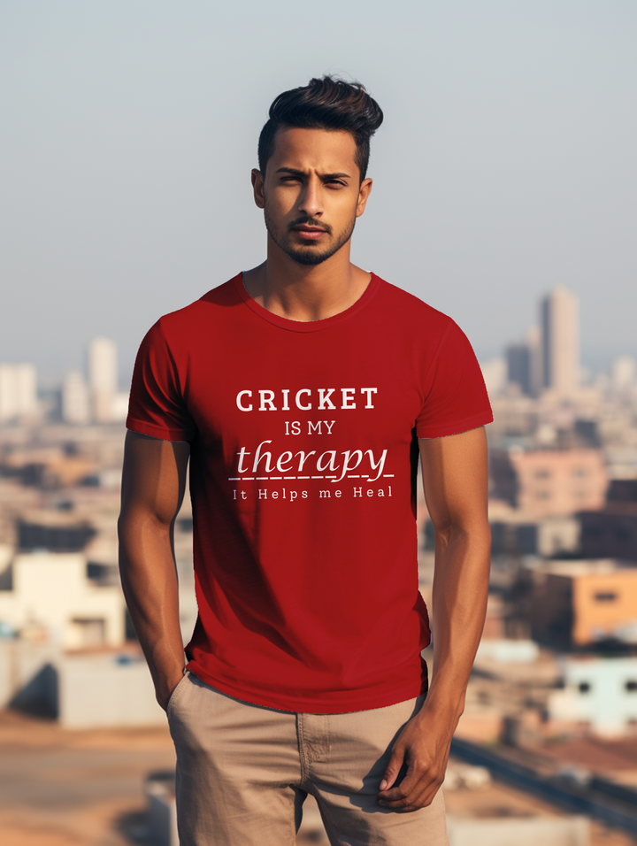 Men's Cricket is my Theraphy tee