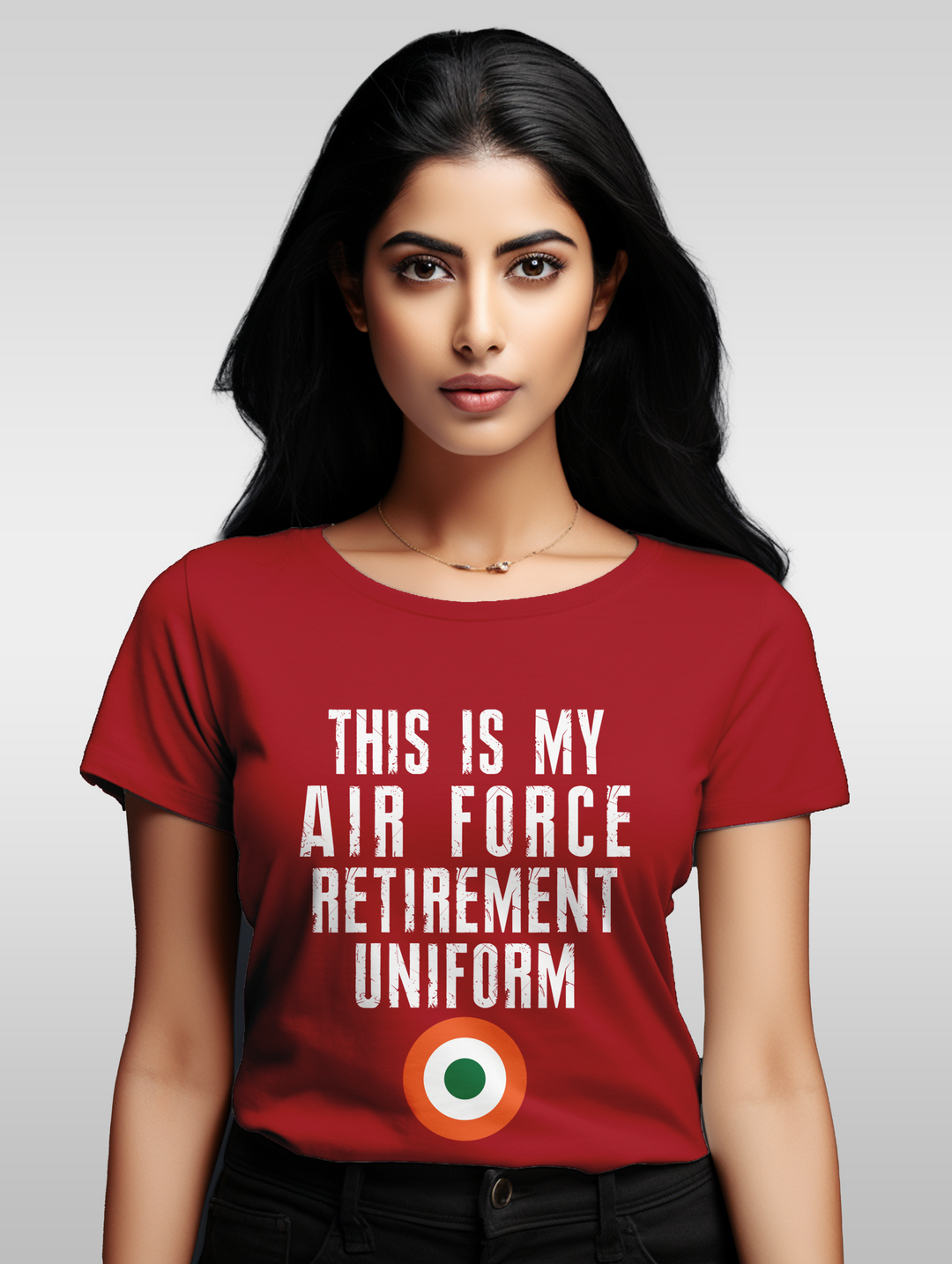 Women's This is my airforce retirement uniform tee