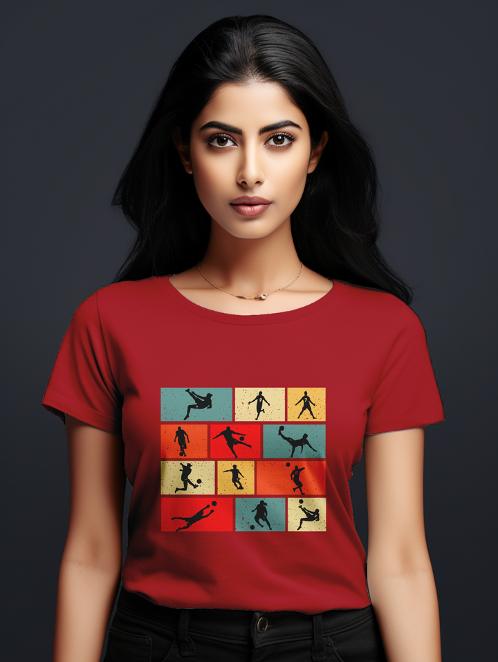 Women's Football collage tee