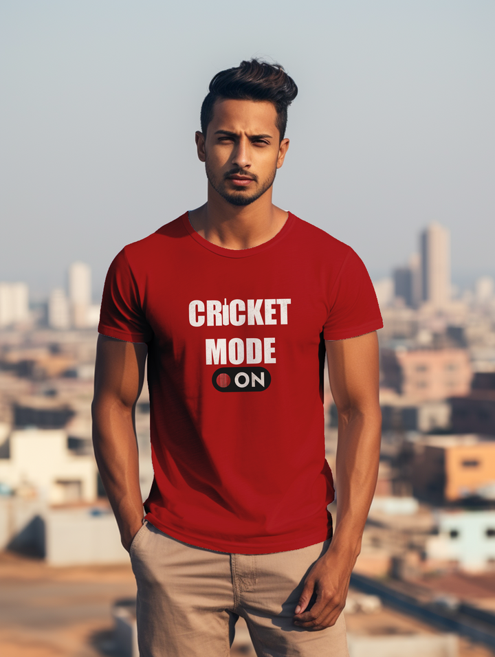 Men's Cricket Mode On tee