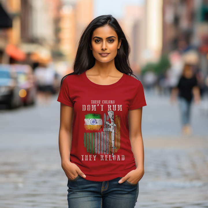 Women's These colors don't run They reload tee