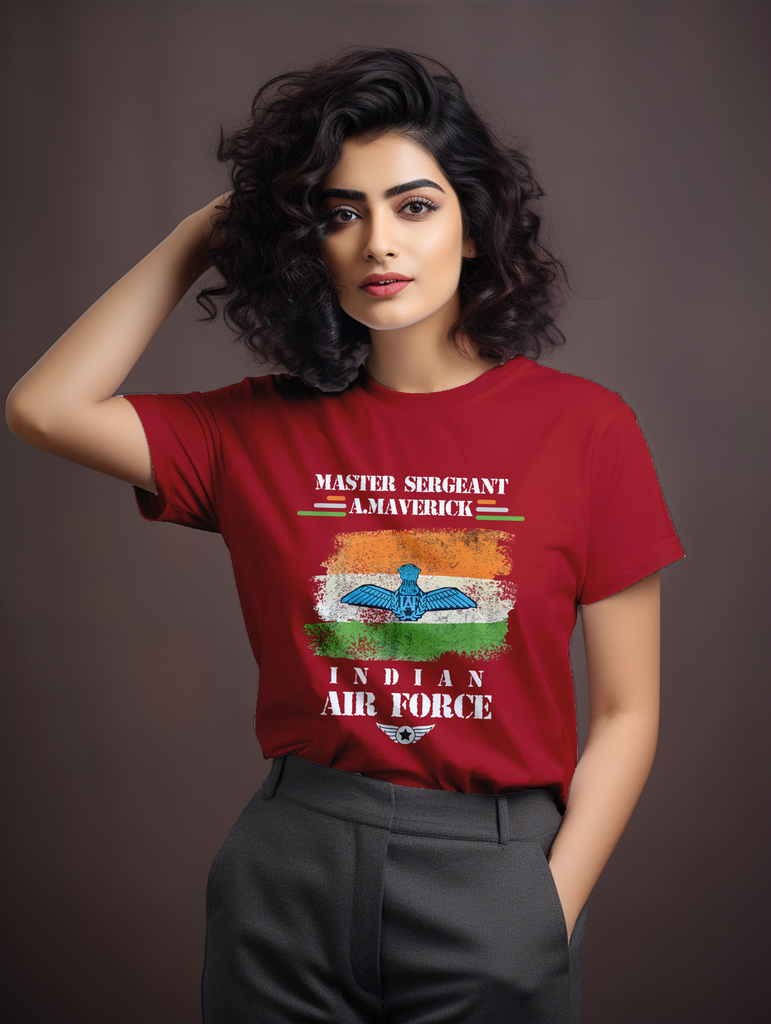 Womens Master Sergeant Maverick IAF tee