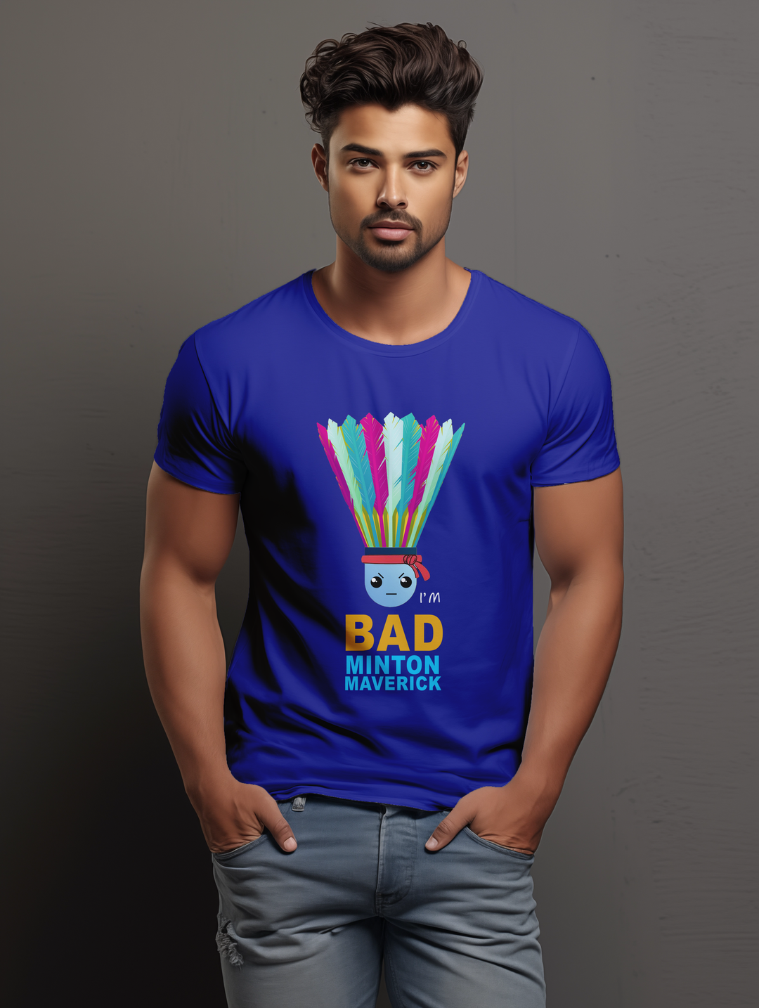 Men's I'm Badminton Maverick tee