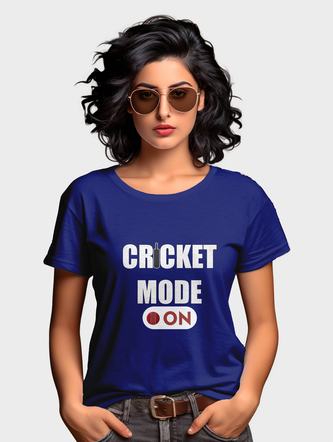 Women's Cricket Mode On tee