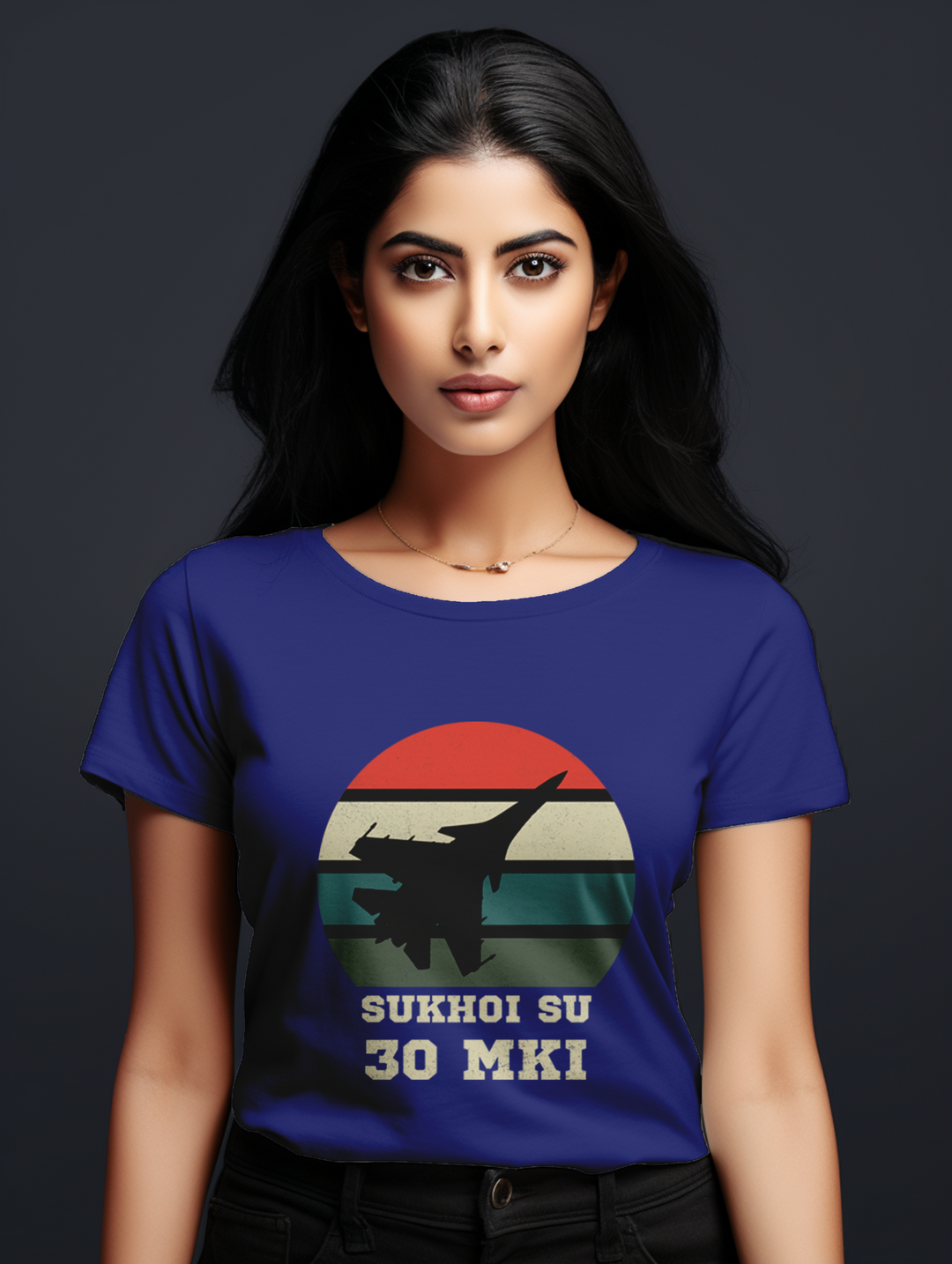 Womens Sukhoi Su 30 MKI fighter jet tee