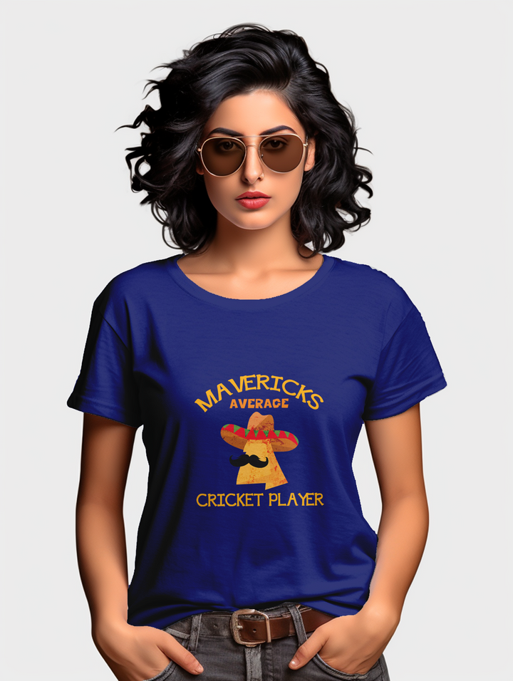 Women's Mavericks average cricket player tee