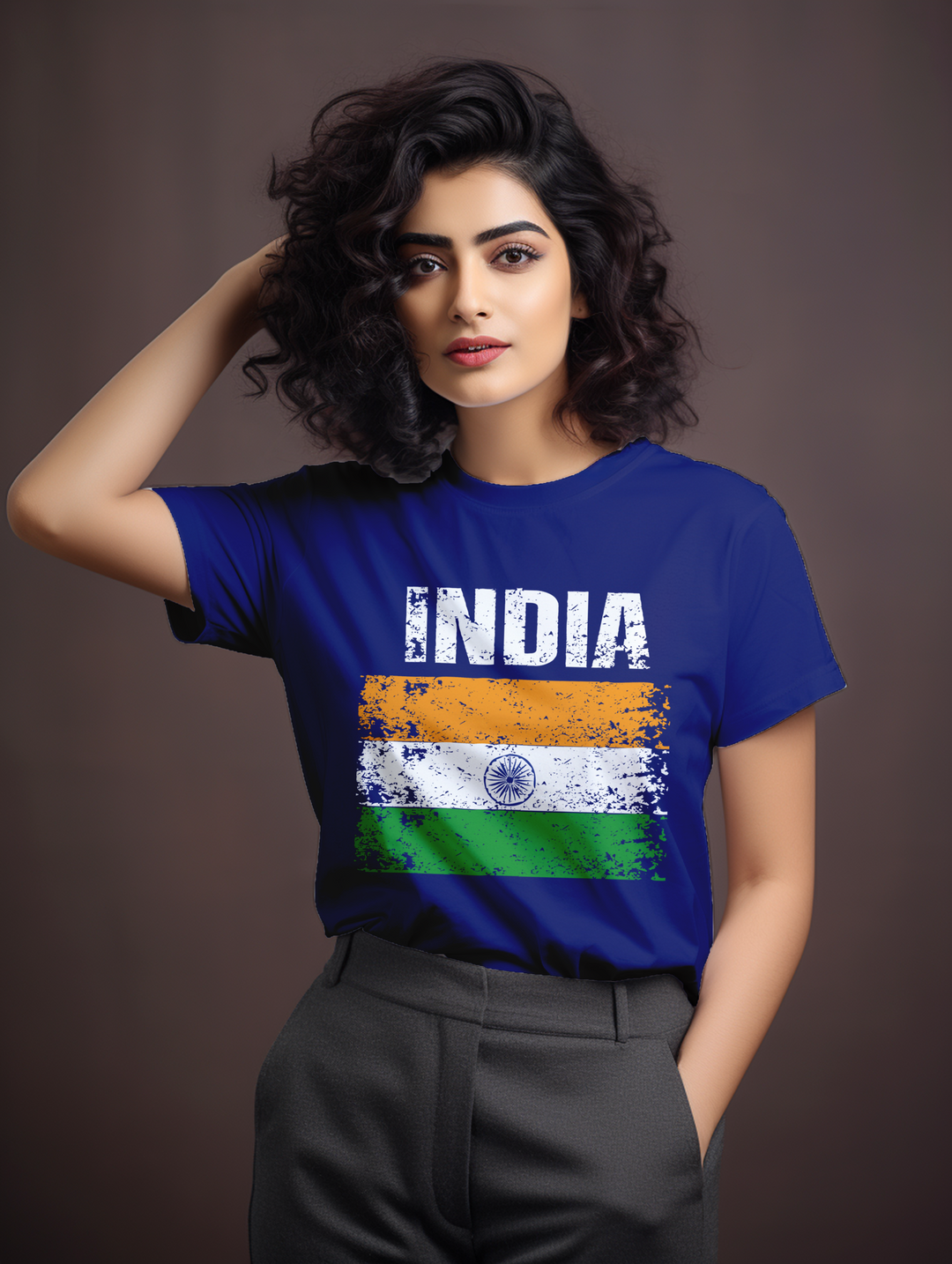 Women's India Football tee