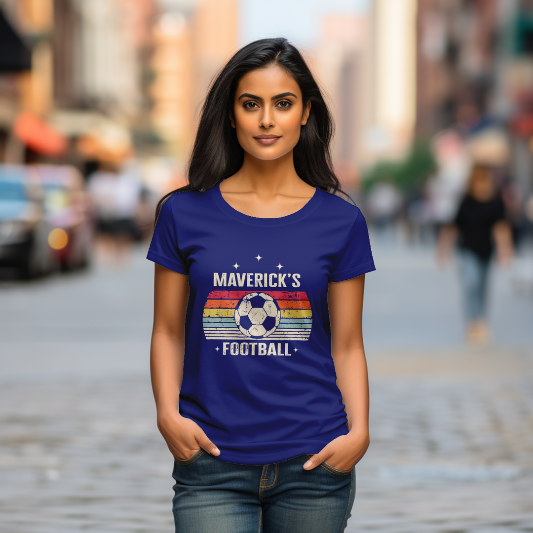 Women's Maverick's Football tee