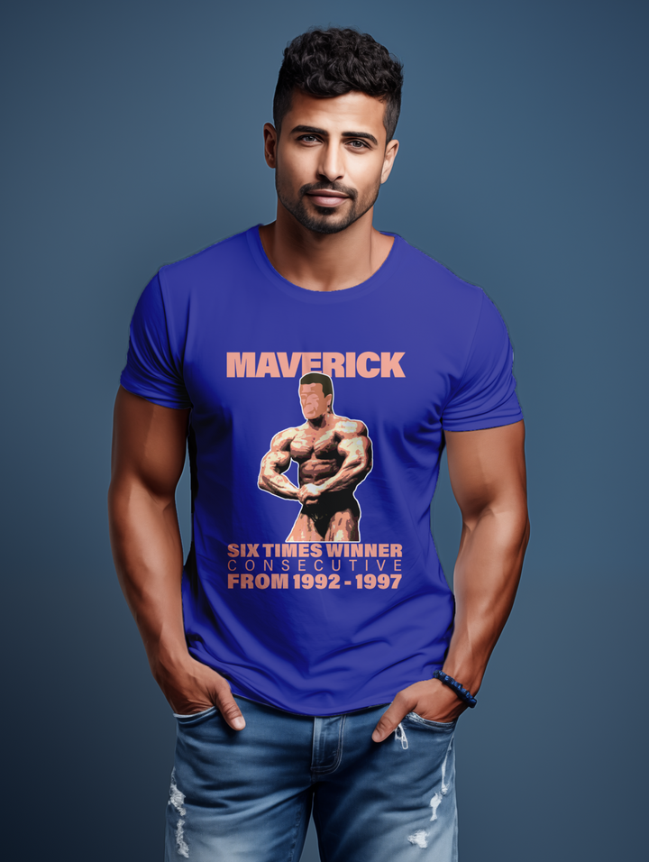 Mens Maverick Six Times Winner tee