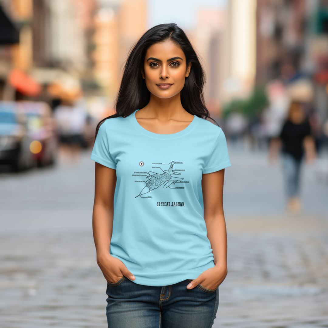 Women's Elegance in Flight with the SEPECAT Jaguar Tee