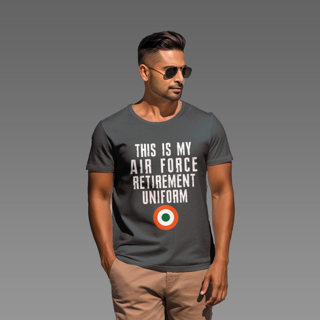 Men's This is my airforce retirement uniform tee