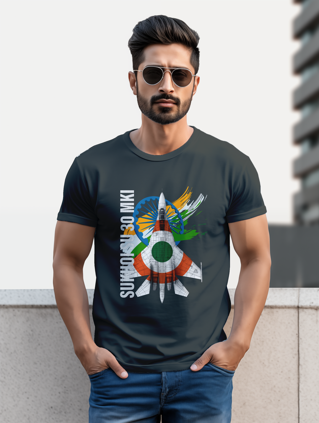 Mens  Sky Sentinels – The Power of Su-30MKI tee