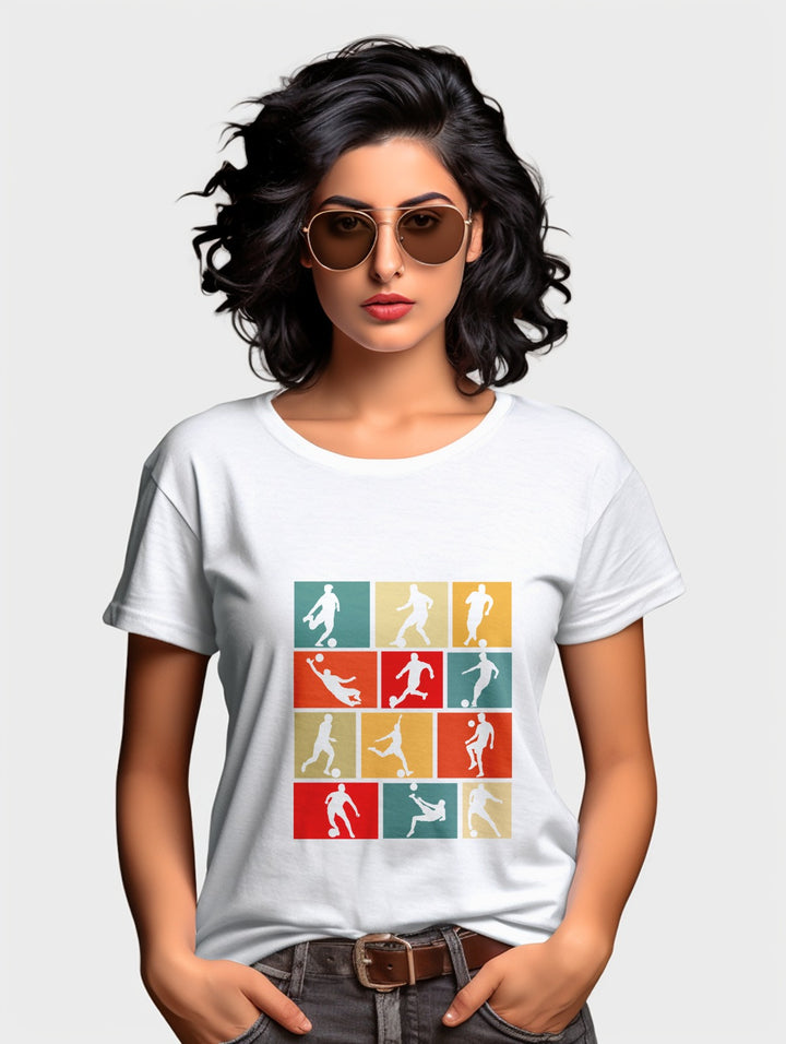 Women's Football collage tee