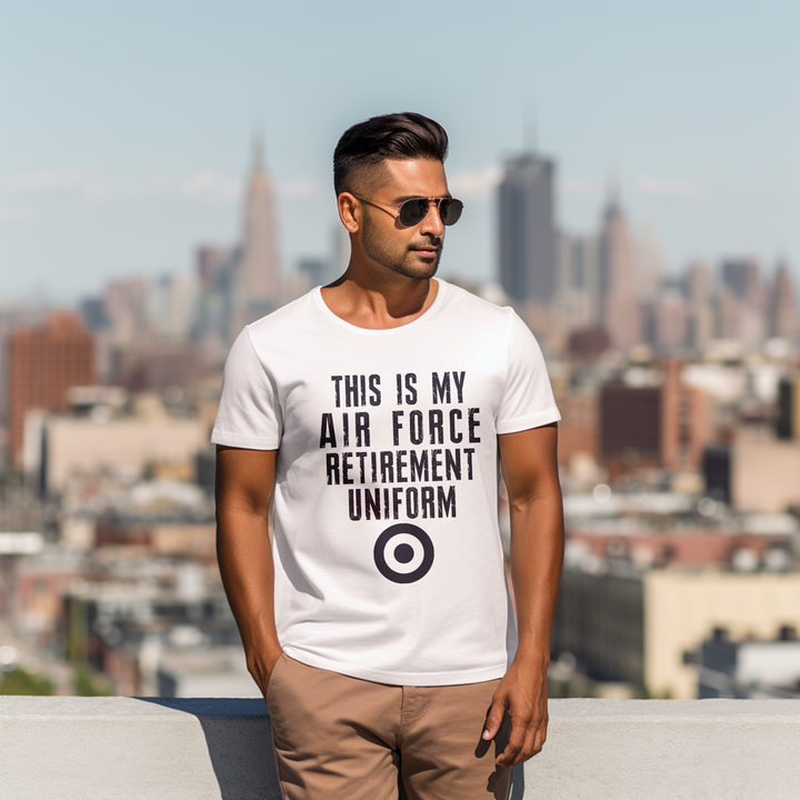 Men's This is my airforce retirement uniform tee