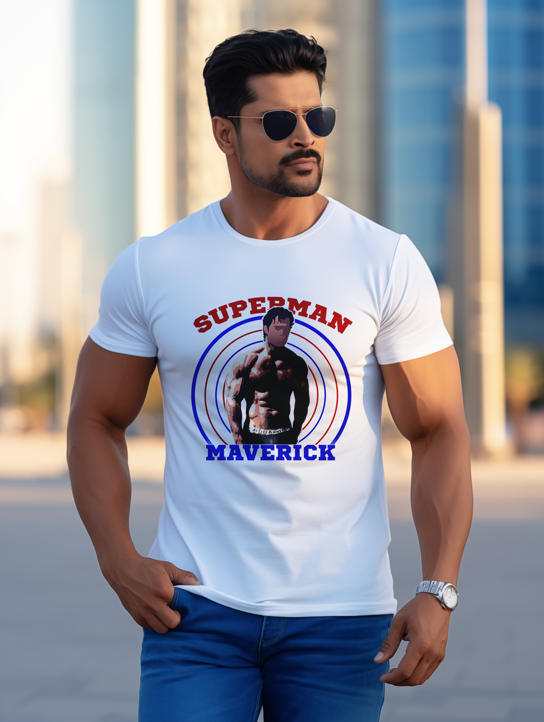 Mens Superman Maverick tee