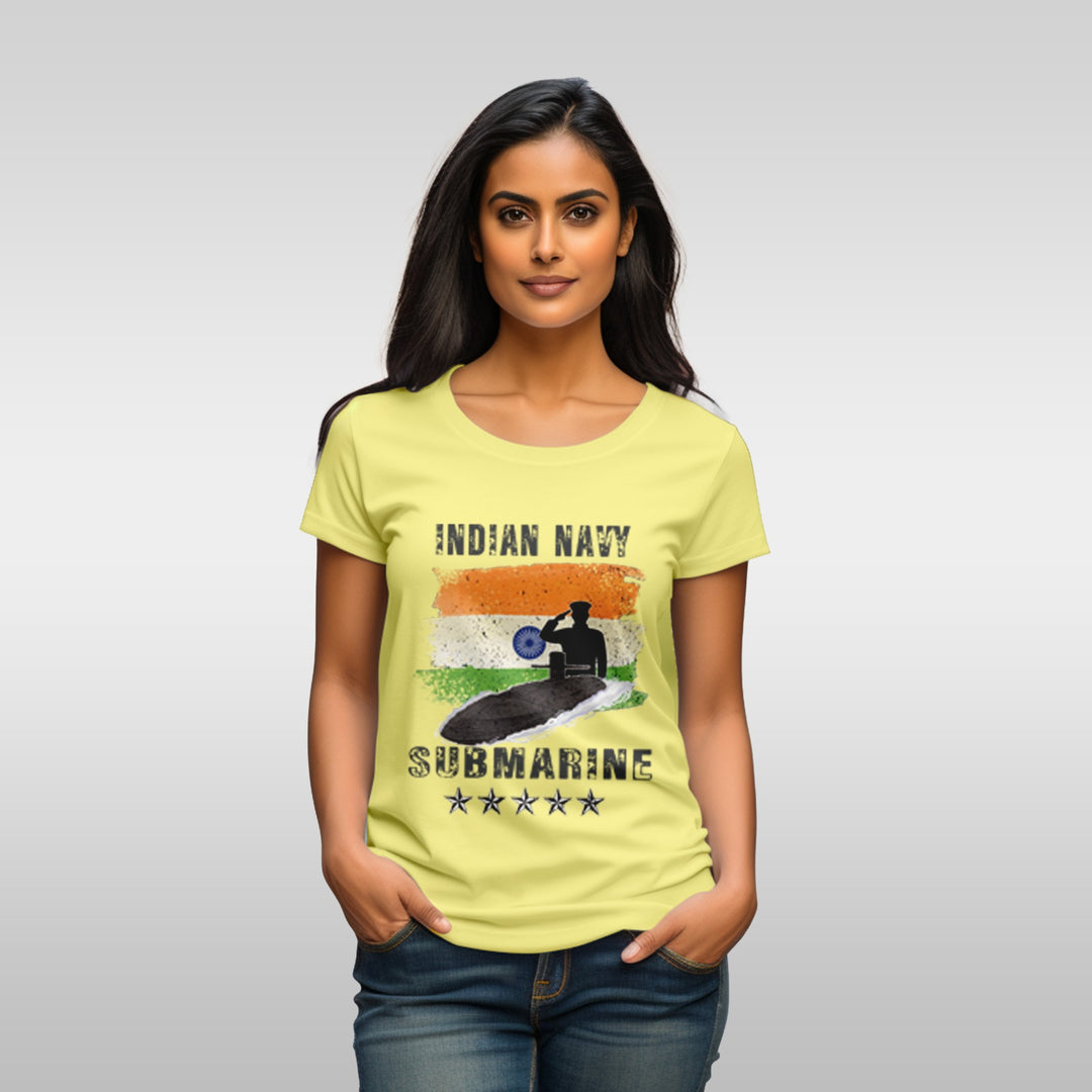 Women's Indian Navy Submarine tee