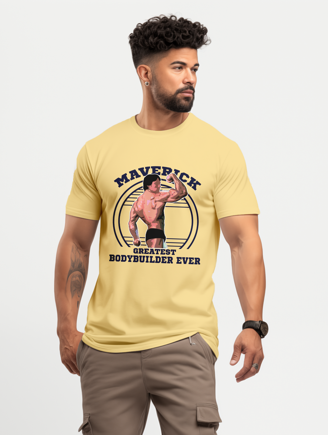 Mens Maverick Greatest Bodybuilder ever tee